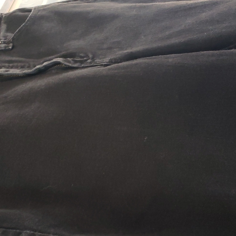 photo-Lee Relaxed Fit Jeans Black Denim Pants Straight Leg Bottoms Petite 12P - Picture 11 of 13